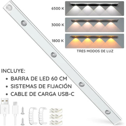 LumiSense®: Barra Luz Led 60Cm