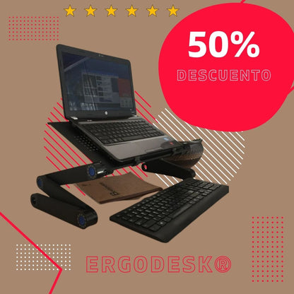 ErgoDesk®: Comodidad total para tu laptop en cualquier lugar